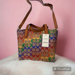 BRAND NEW COACH RAINBOW BAG